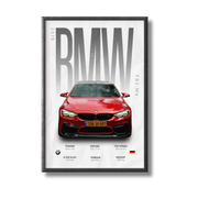 BMW F82 M4 Poster (1 of 1 Spec)