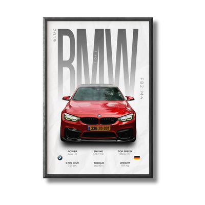 BMW F82 M4 Poster (1 of 1 Spec)