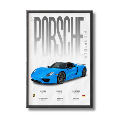 Porsche 918 Spyder Poster