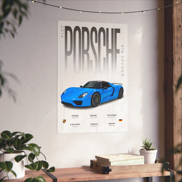 Porsche 918 Spyder Poster