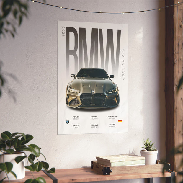 BMW G82 M4 Comp Poster (Caleb Senzel Spec)