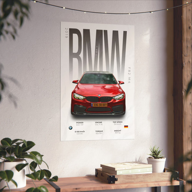 BMW F82 M4 Poster (1 of 1 Spec)