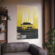 BMW M4 Competition Car Poster