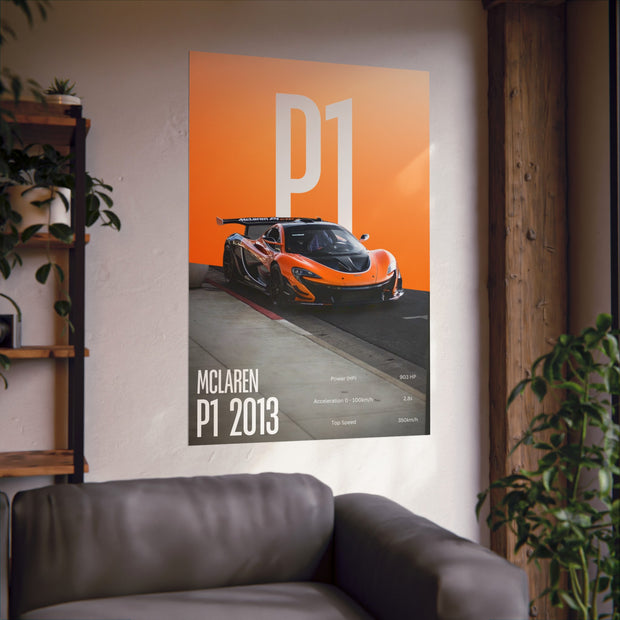 Mclaren P1 Car Poster