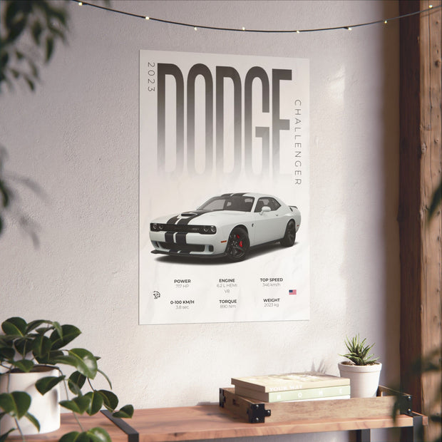 Dodge Challenger Hellcat Poster