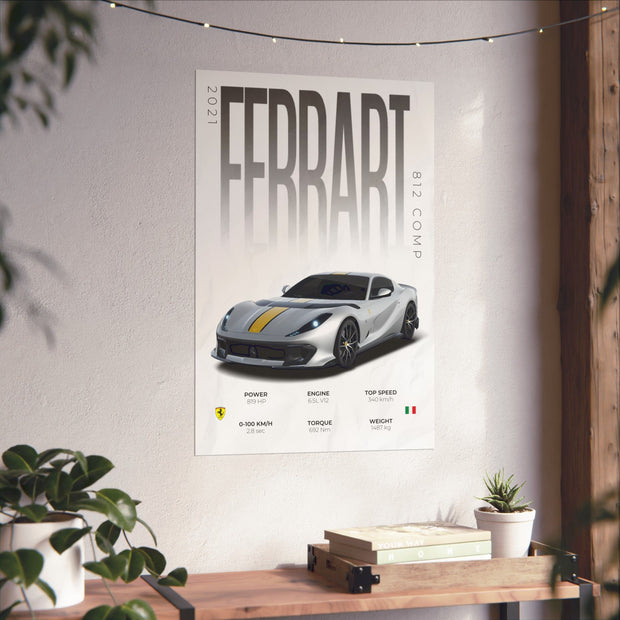 Ferrari 812 Competizione Poster