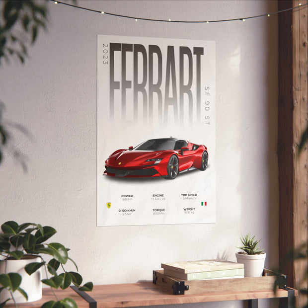 Ferrari SF90 Stradale Poster