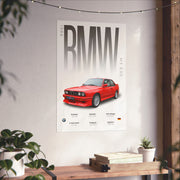 BMW M3 E30 Poster