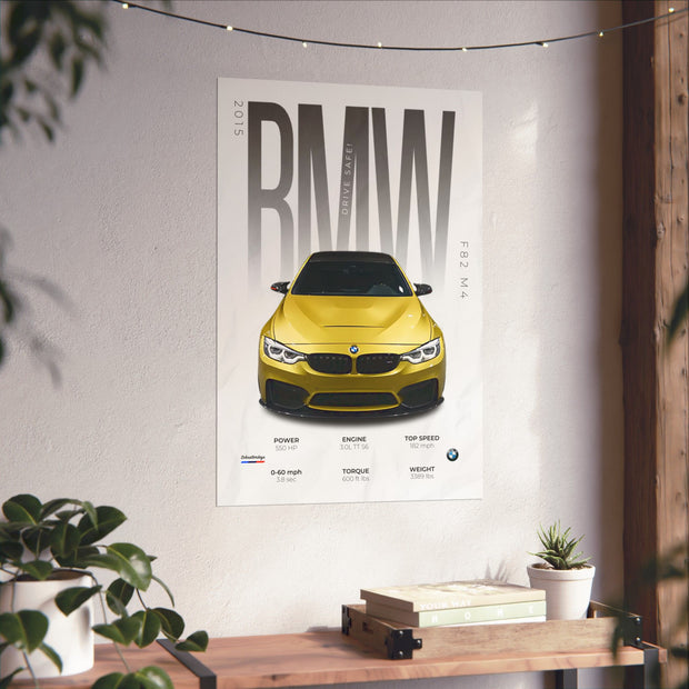 BMW F82 M4 Poster (Jake Schnatter Spec)