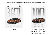 Bugatti Chiron Pur S Poster