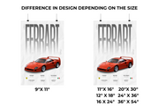 Ferrari F40 Poster