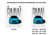 BMW M2 Competition Poster (Maxxi Spec)