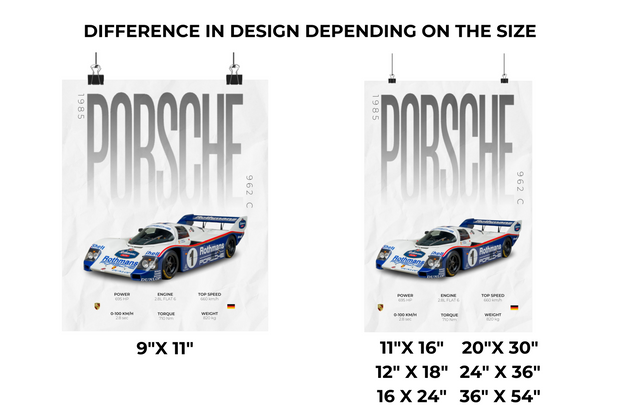 Porsche 962 C Poster