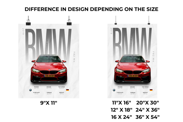 BMW F82 M4 Poster (1 of 1 Spec)