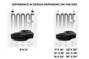 Dodge Challenger Demon Poster