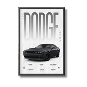 Dodge Challenger Demon Poster