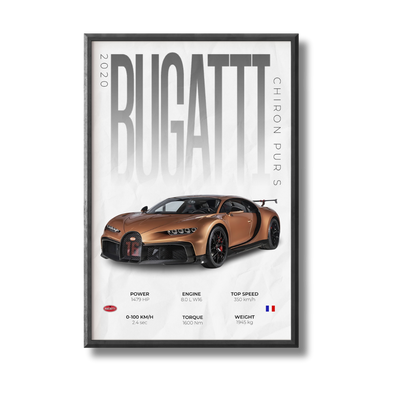 Bugatti Chiron Pur S Poster