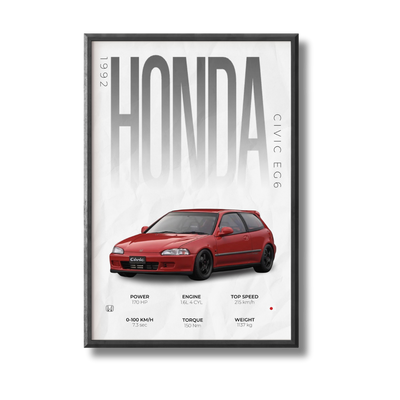 Honda Civic EG6 Poster