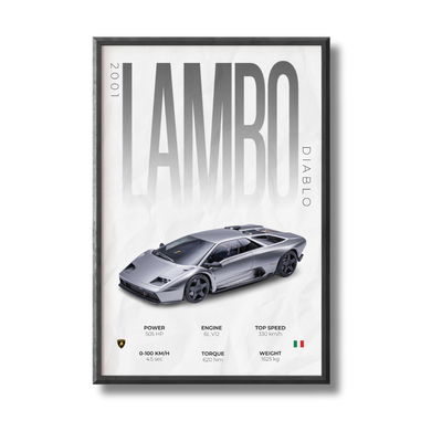 Lamborghini Diablo Poster