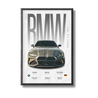 BMW G82 M4 Comp Poster (Caleb Senzel Spec)