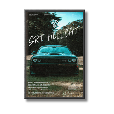 SRT Hellcat Car Poster