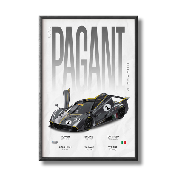 Pagani Huayra R Poster