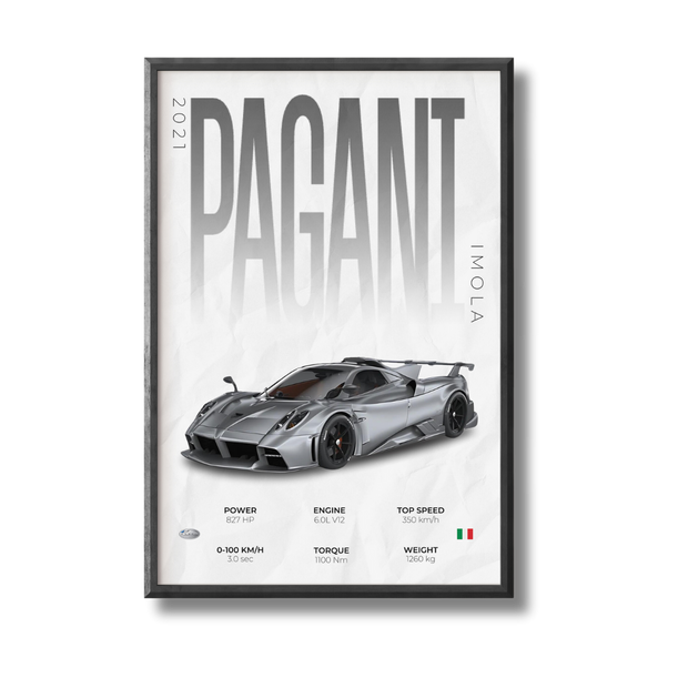 Pagani Imola Poster