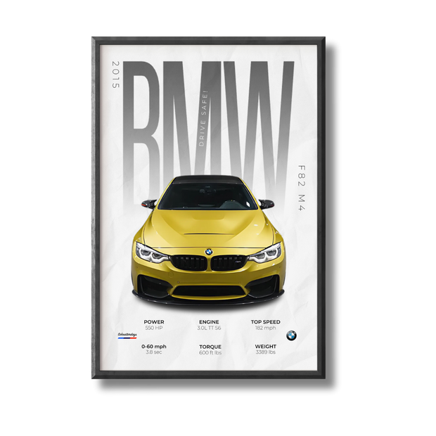 BMW F82 M4 Poster (Jake Schnatter Spec)