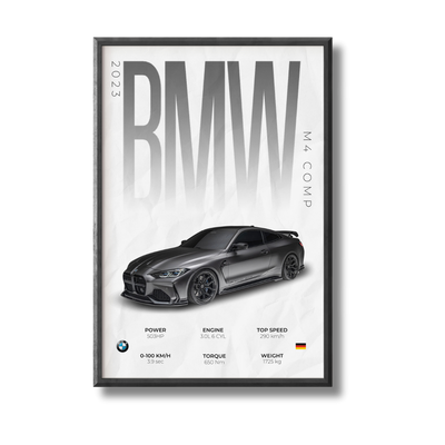 BMW M4 Competition Poster