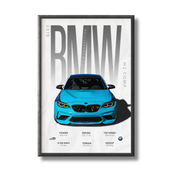 BMW M2 Competition Poster (Maxxi Spec)