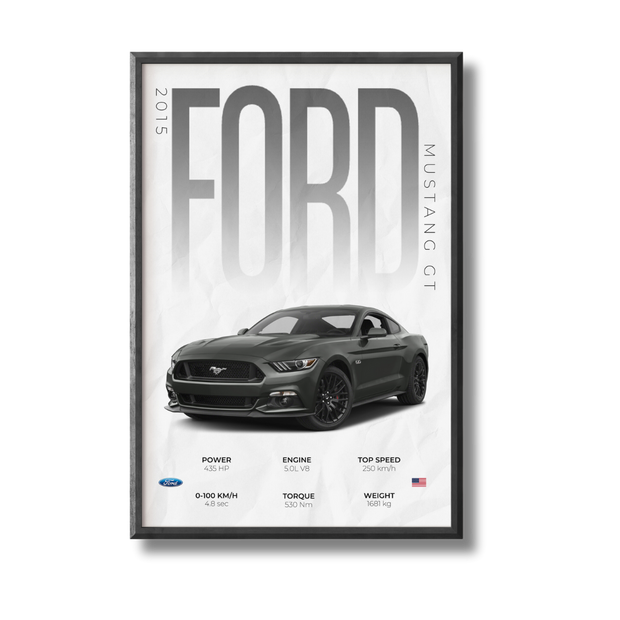 Ford Mustang GT Poster