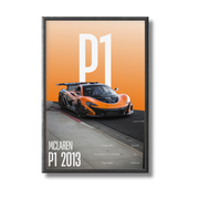 Mclaren P1 Car Poster