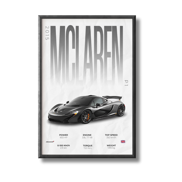 McLaren P1 Poster