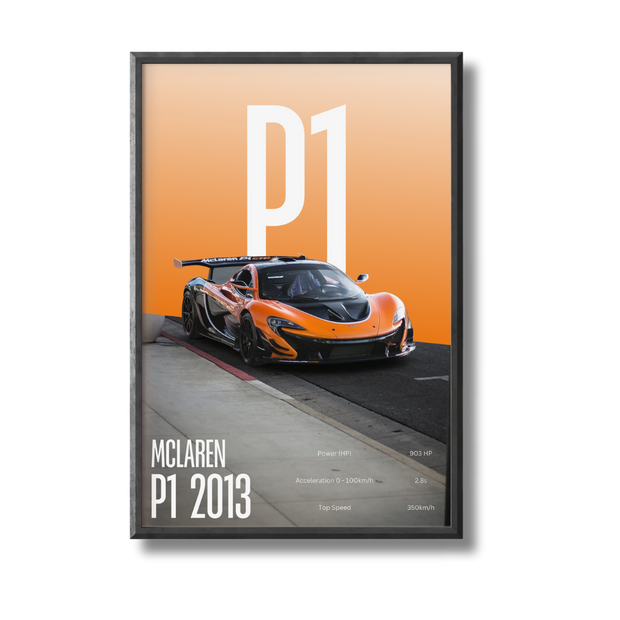 Mclaren P1 Car Poster