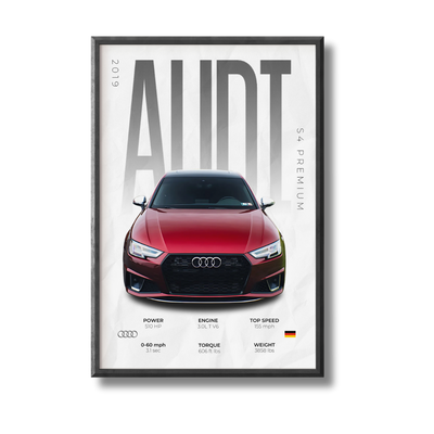 Audi S4 Premium Poster (Payton Hall Spec)