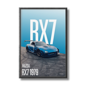 Mazda RX7 Car Poster