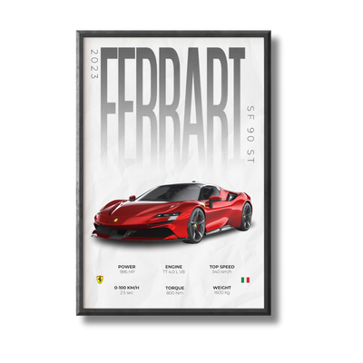 Ferrari SF90 Stradale Poster