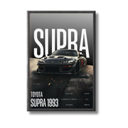 Toyota Supra Car Poster